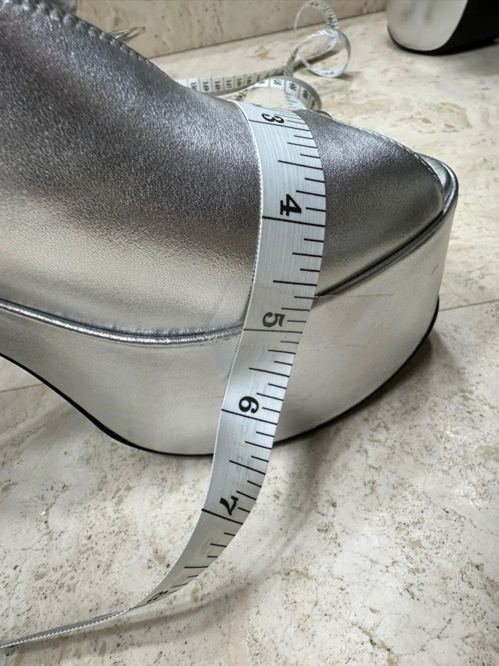 OPENING CEREMONY Silver Platform Slingback Heels🌸